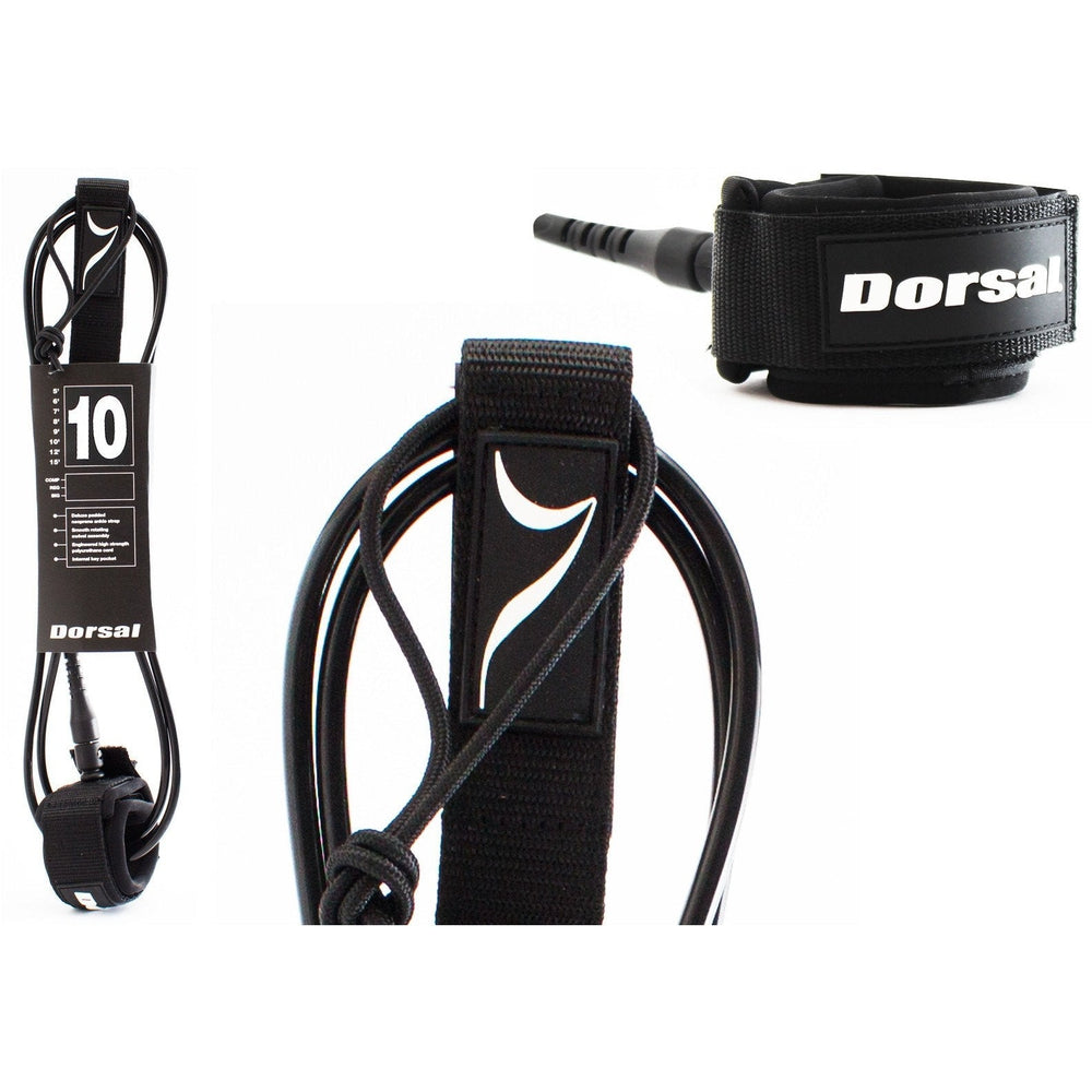 DORSAL Leash de Surf pour Planche Longboard et SUP