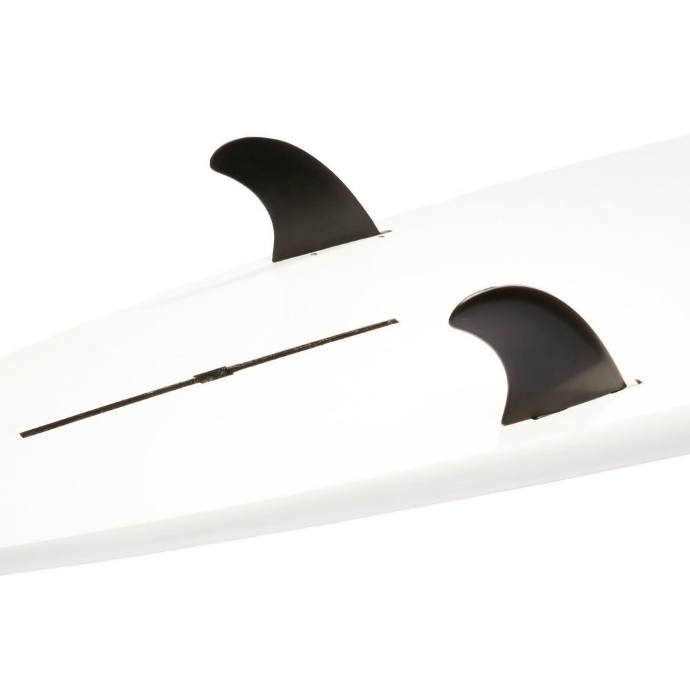 DORSAL Boitier Aileron Central pour Longboard et SUP - Noir/Blanc