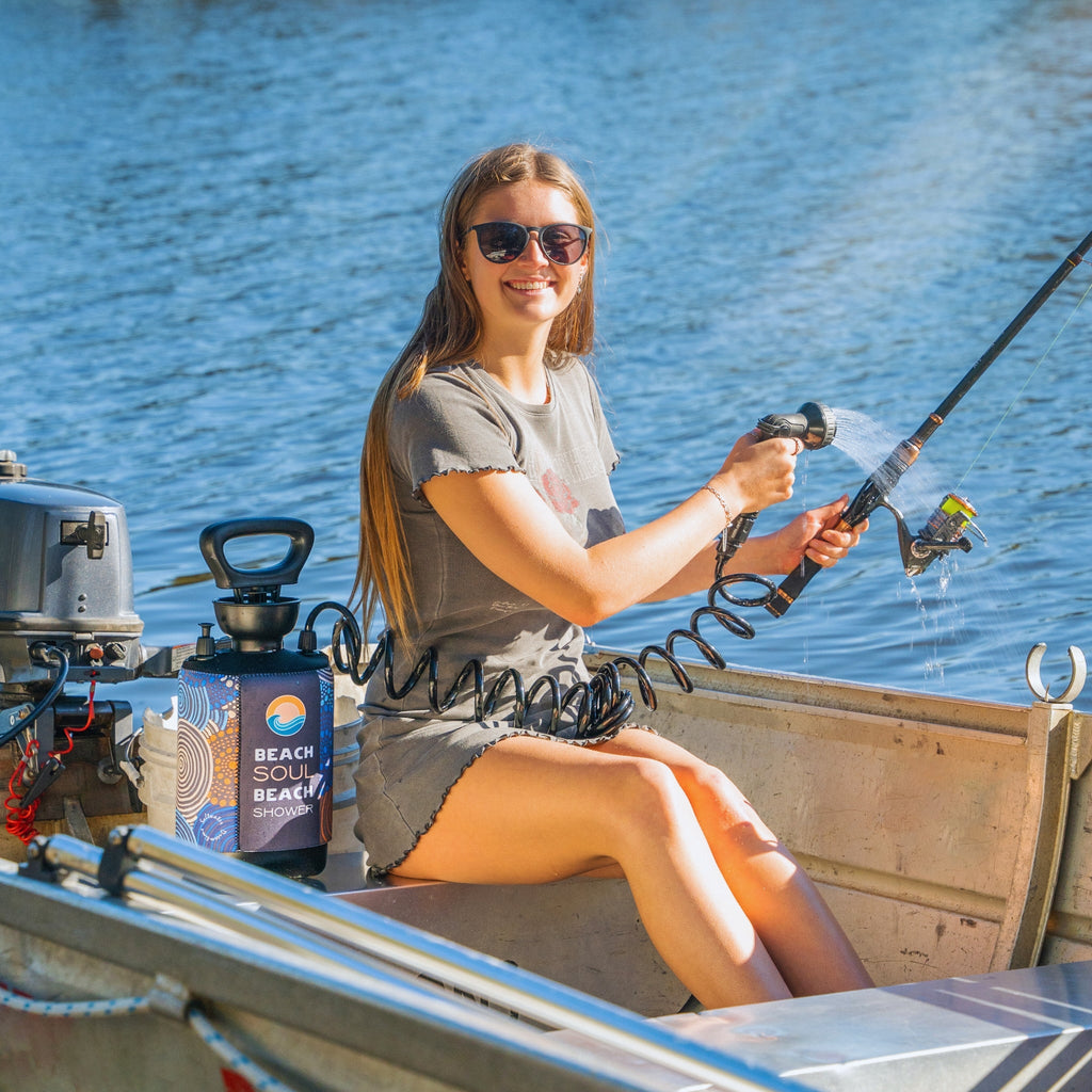 Douche Portable Jamigam 5L - Douche Compacte Surf et Plein Air