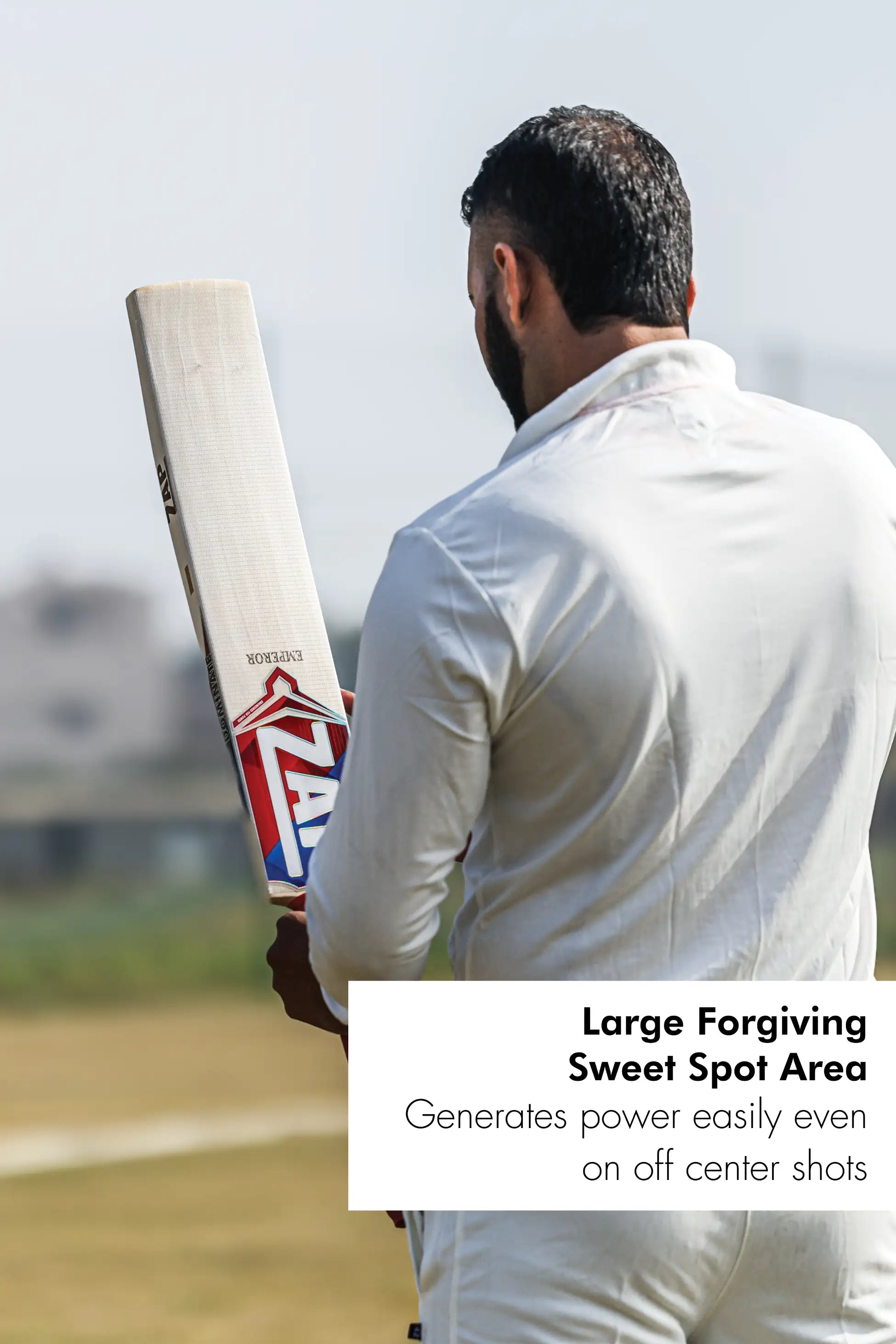 ZAP Classic Emperor Batte de Cricket Saule Anglais Premium