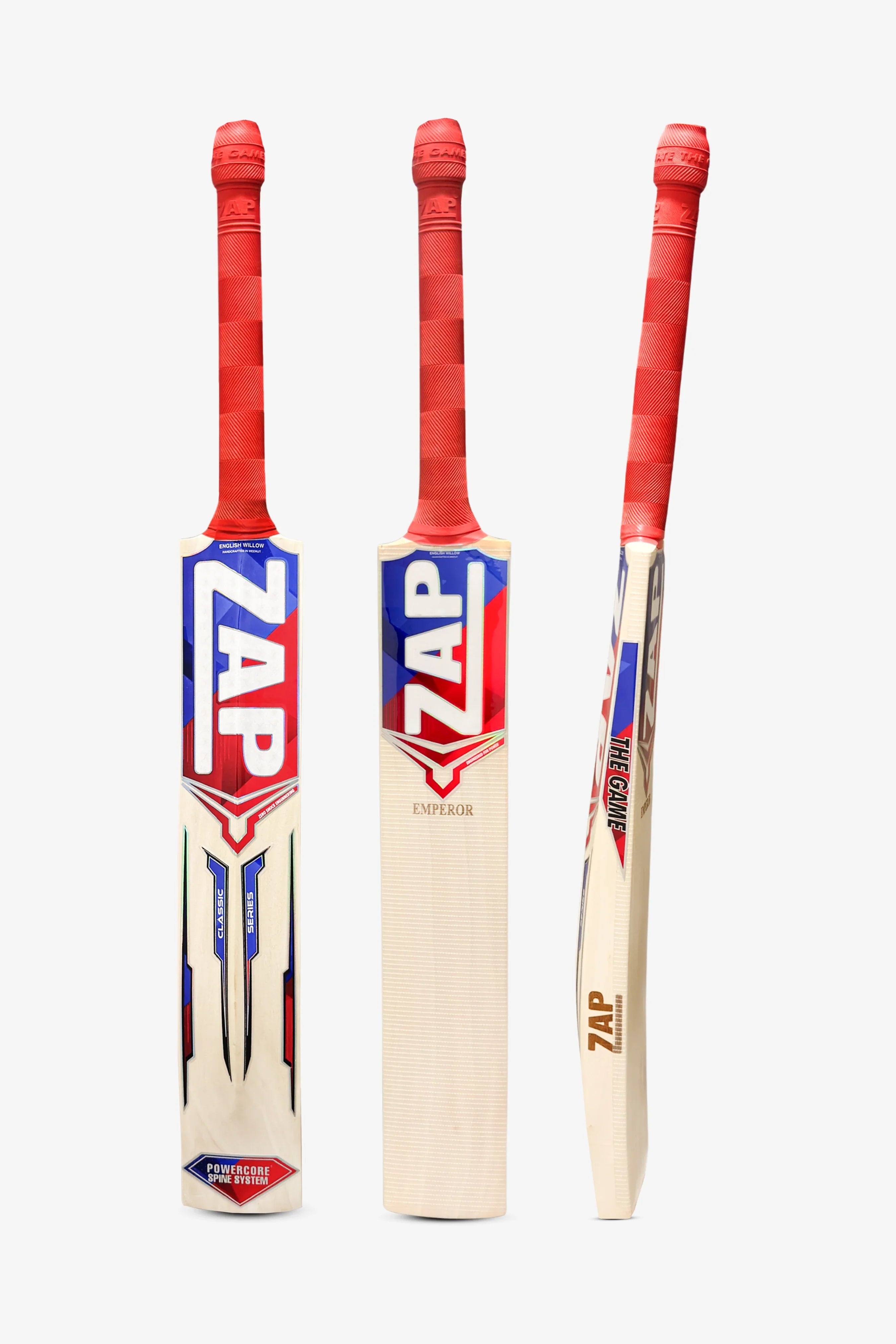 ZAP Classic Emperor Batte de Cricket Saule Anglais Premium