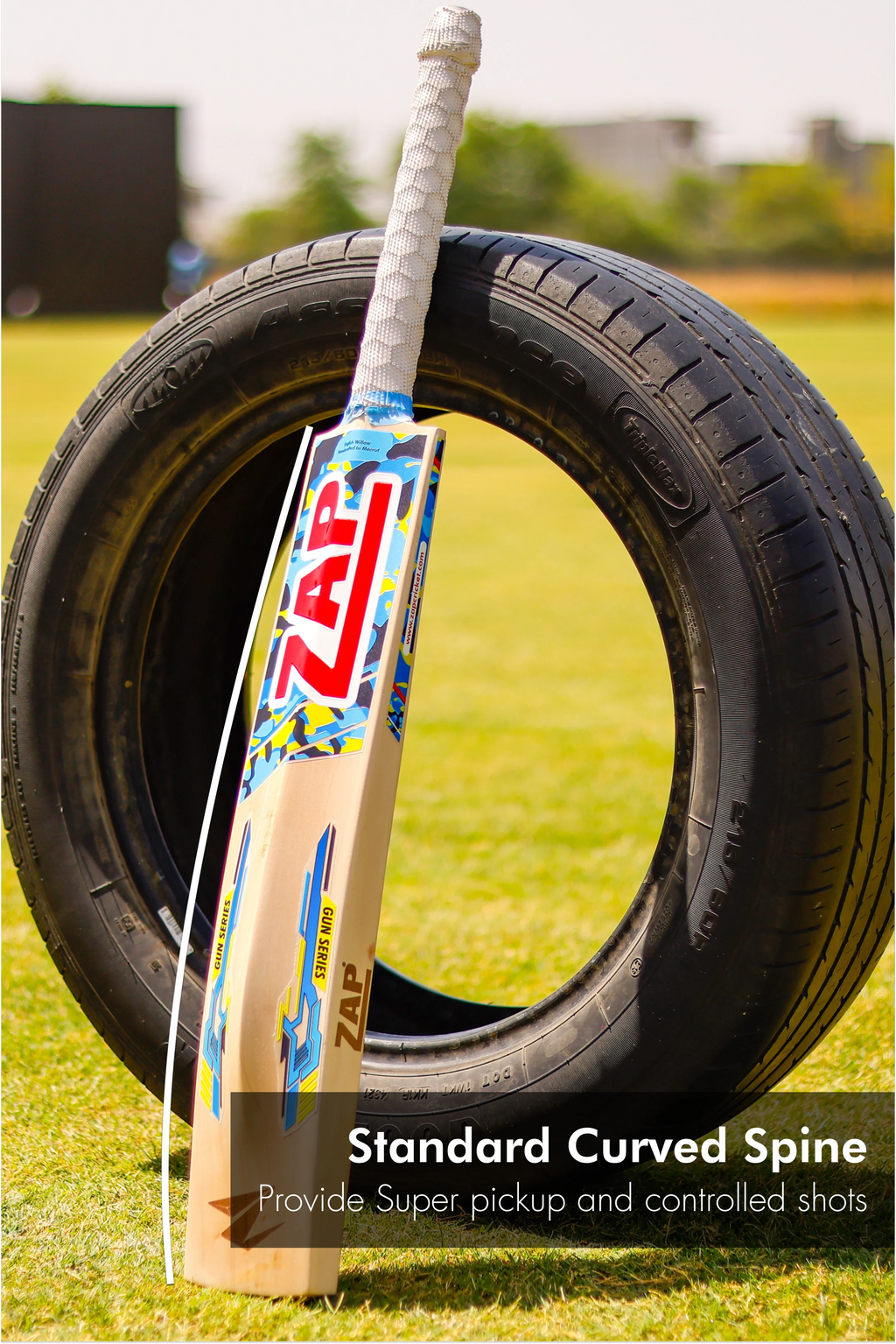 ZAP Gun Carbine 10000 Batte de Cricket Saule Anglais Grade 2