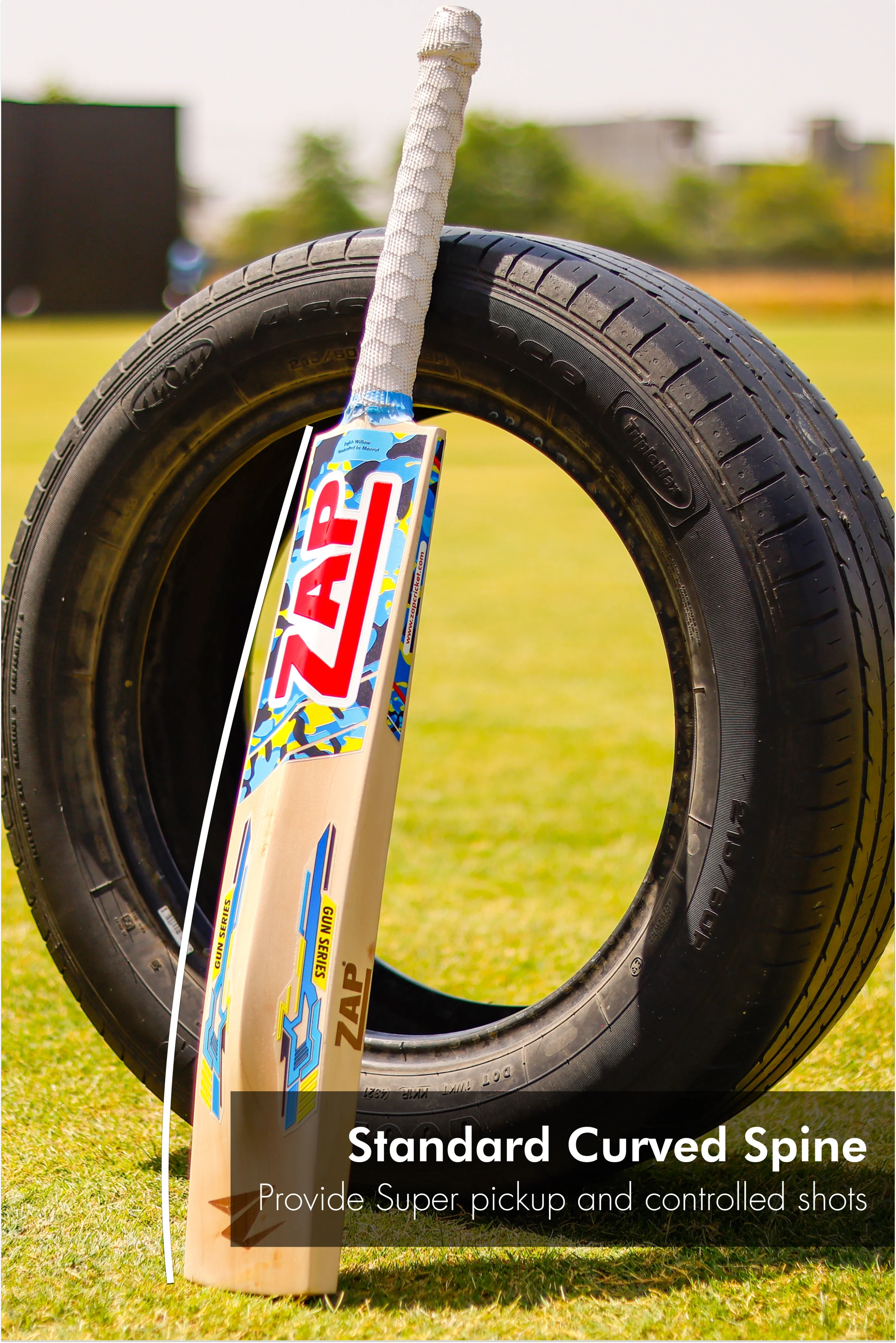 ZAP Gun Carbine 10000 Batte de Cricket Saule Anglais Grade 2