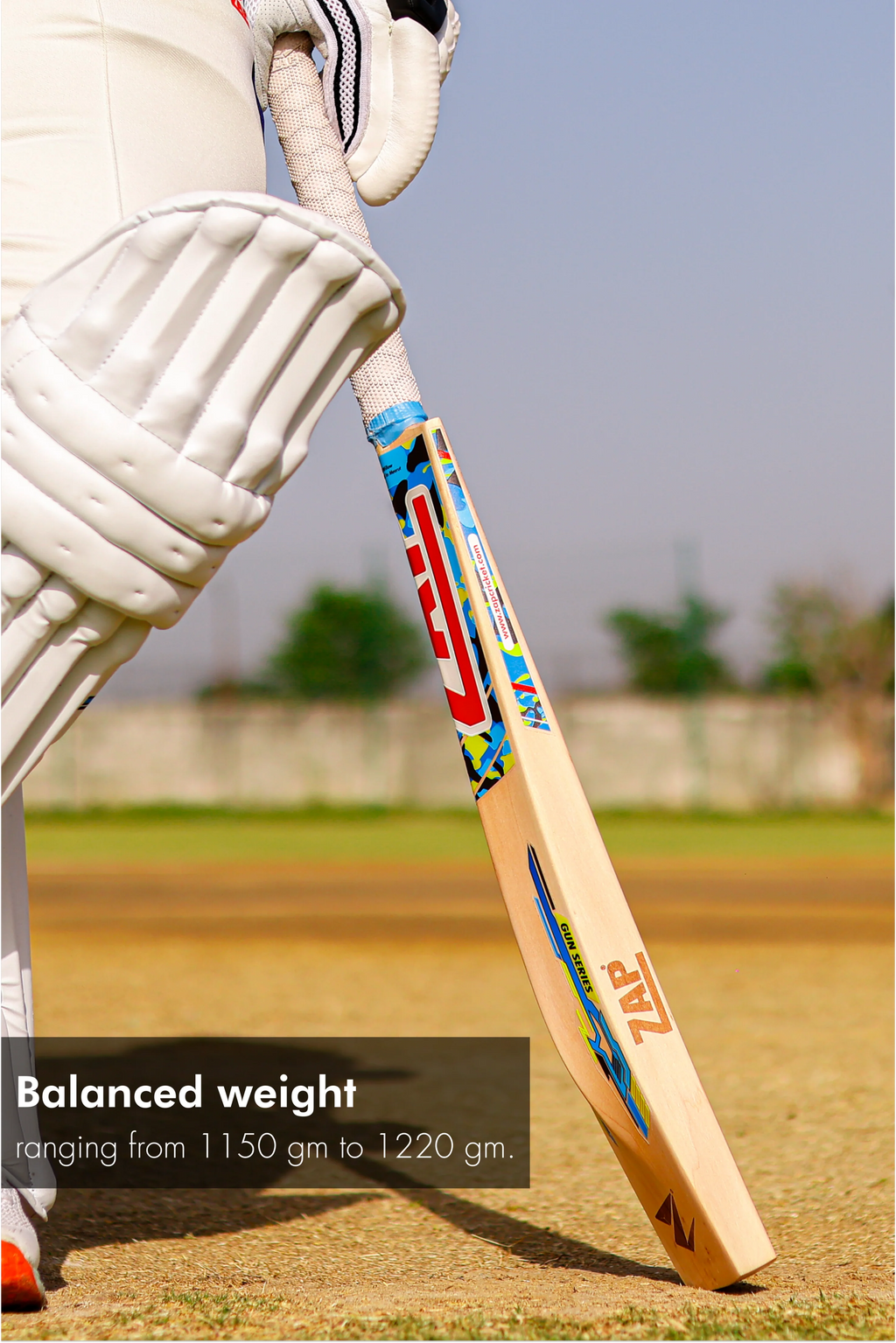 ZAP Gun Carbine 10000 Batte de Cricket Saule Anglais Grade 2