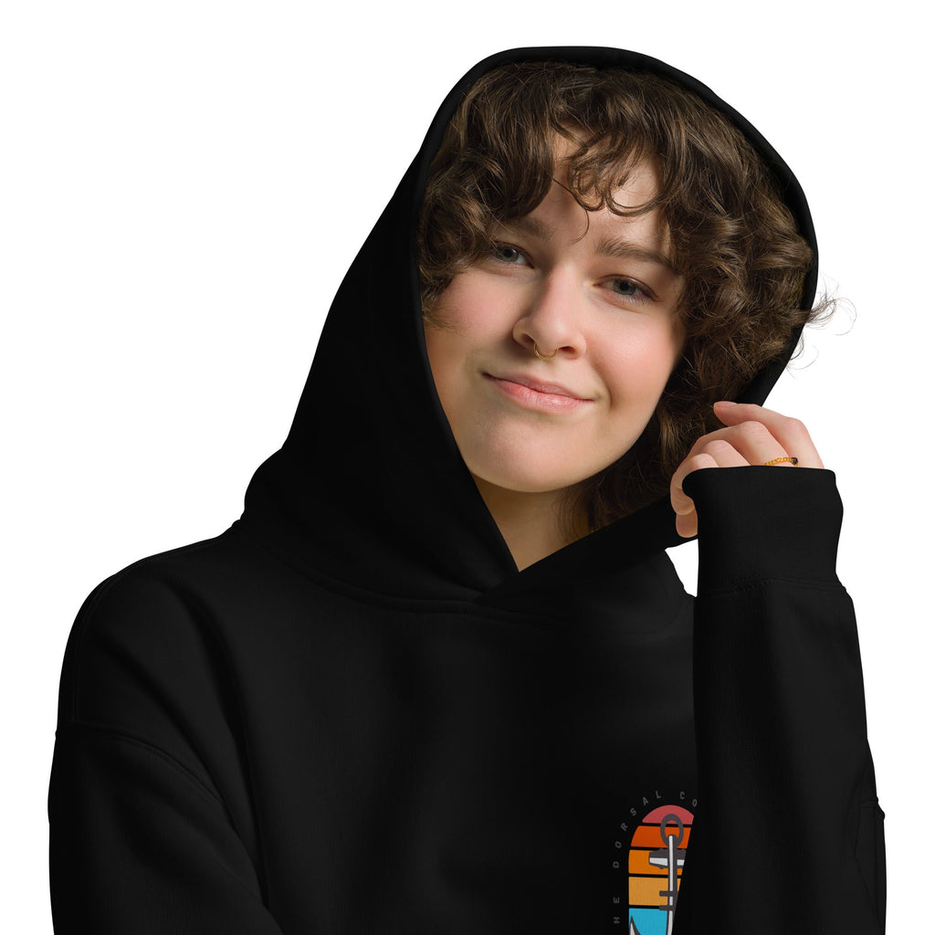 DORSAL Sweat a Capuche Ancre Marine - Hoodie Unisexe Anti-Decoloration